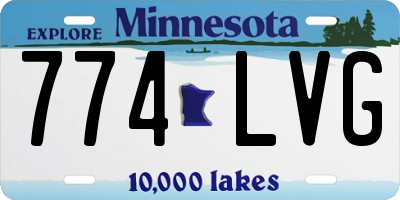 MN license plate 774LVG