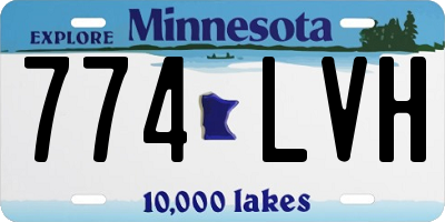 MN license plate 774LVH
