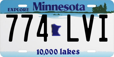 MN license plate 774LVI