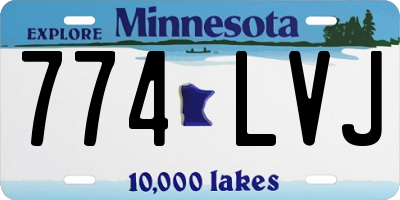 MN license plate 774LVJ