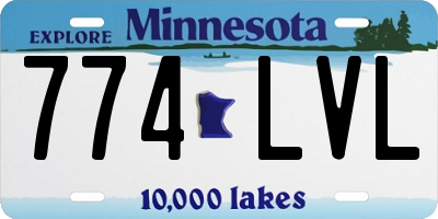 MN license plate 774LVL