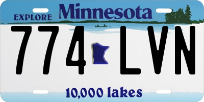 MN license plate 774LVN