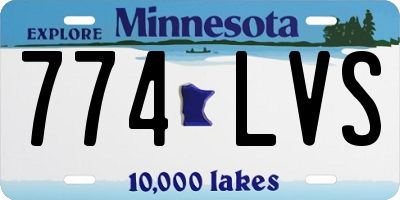 MN license plate 774LVS