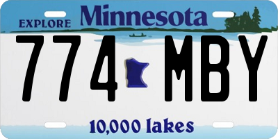 MN license plate 774MBY