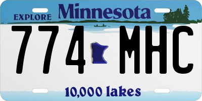 MN license plate 774MHC