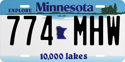 MN license plate 774MHW