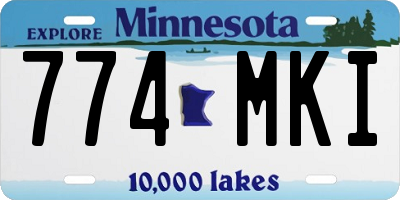 MN license plate 774MKI