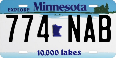 MN license plate 774NAB