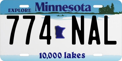 MN license plate 774NAL