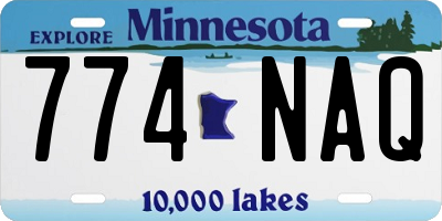 MN license plate 774NAQ