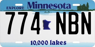 MN license plate 774NBN