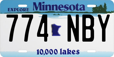 MN license plate 774NBY