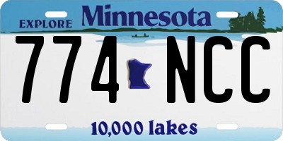 MN license plate 774NCC