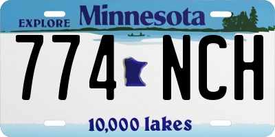 MN license plate 774NCH