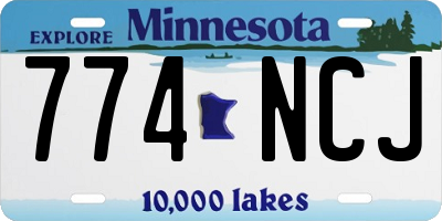 MN license plate 774NCJ