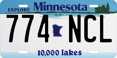 MN license plate 774NCL