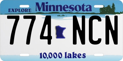 MN license plate 774NCN
