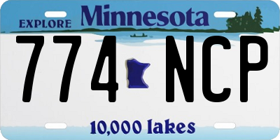 MN license plate 774NCP