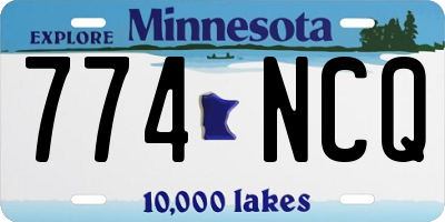MN license plate 774NCQ