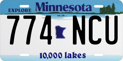 MN license plate 774NCU