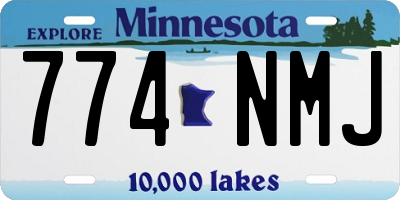 MN license plate 774NMJ