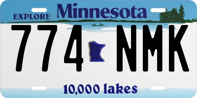 MN license plate 774NMK