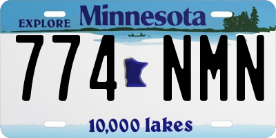 MN license plate 774NMN