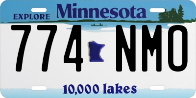 MN license plate 774NMO