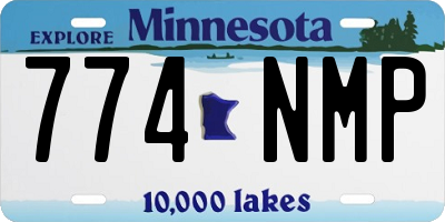 MN license plate 774NMP