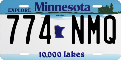MN license plate 774NMQ