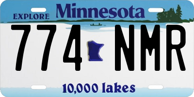 MN license plate 774NMR