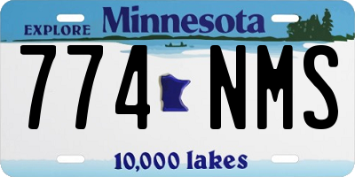MN license plate 774NMS