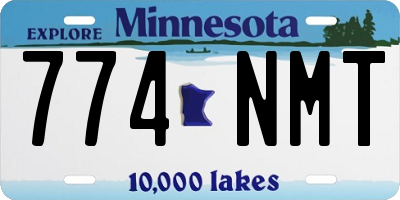 MN license plate 774NMT