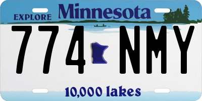 MN license plate 774NMY