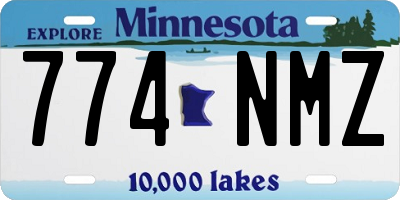 MN license plate 774NMZ
