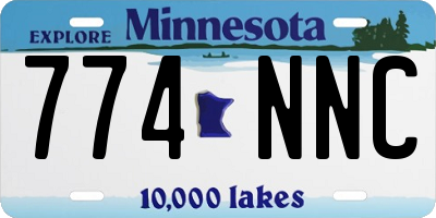 MN license plate 774NNC