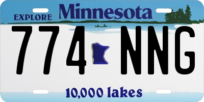 MN license plate 774NNG
