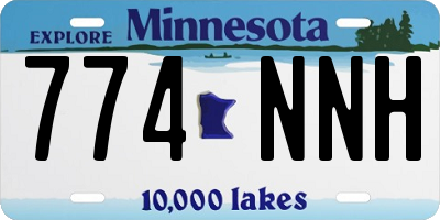 MN license plate 774NNH