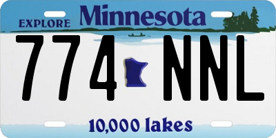 MN license plate 774NNL
