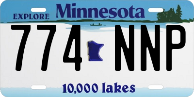 MN license plate 774NNP