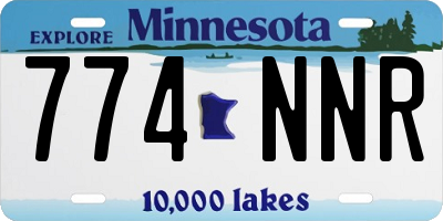 MN license plate 774NNR