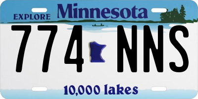 MN license plate 774NNS
