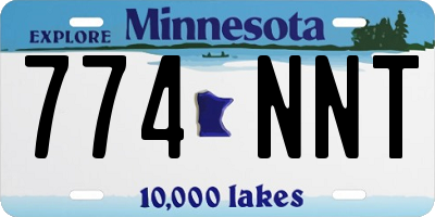 MN license plate 774NNT