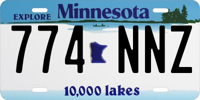 MN license plate 774NNZ