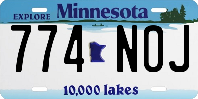 MN license plate 774NOJ