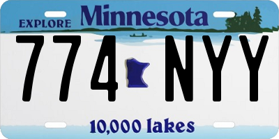 MN license plate 774NYY