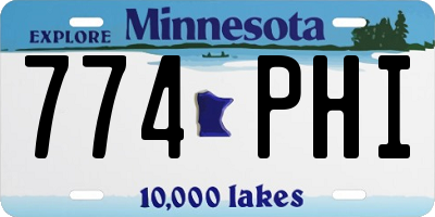 MN license plate 774PHI