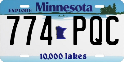 MN license plate 774PQC