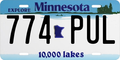 MN license plate 774PUL