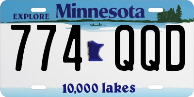 MN license plate 774QQD
